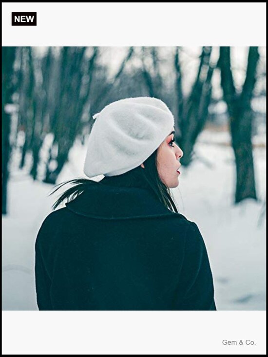 6 Pack Wool Beret Hats French Style Beanie for Women Winter Travel Fashion